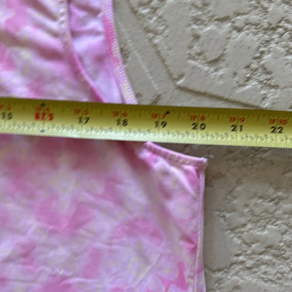 Elegant Pink Floral Sleeveless Pajama Dress - Picture 6 of 6